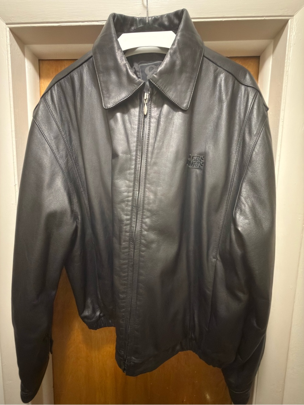 Gear for Sports Men's Black Leather Zip-Front Jacket
